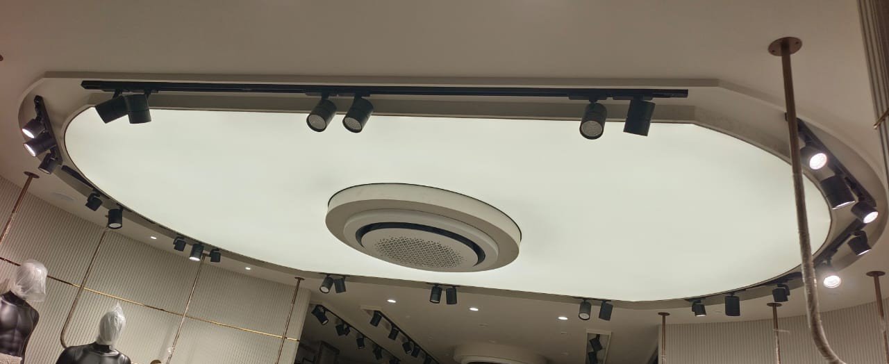 ANG Clothing Kora Showroom — ICEIL Stretch Ceiling Coimbatore